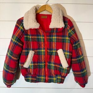 Umgee Plaid Puffer Jacket